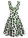 Green 1950s Plaids Patchwork Swing Dress