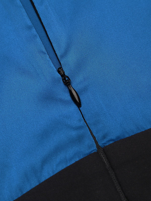 [Pre-Sale] Blue 1950s Solid Lace-up Jumpsuit | Retro Stage