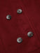 Wine Red 1950s Fur Collar Hooded Coat