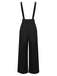 2PCS 1950s Candy Tie-Up Blouse & Black Suspender Pants