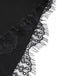Black 1950s Bat Sleeve Lace-Up Dress