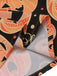 Orange 1950s Halloween Pumpkin Swing Dress