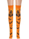 Orange 1950s Halloween Thigh-High Socks