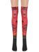 Red 1950s Halloween Thigh-High Socks