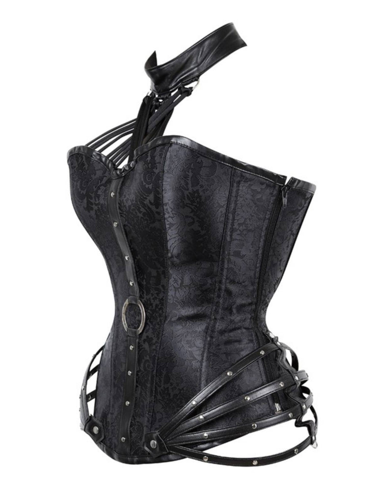 Steampunk Gothic Halter Overbust Corset