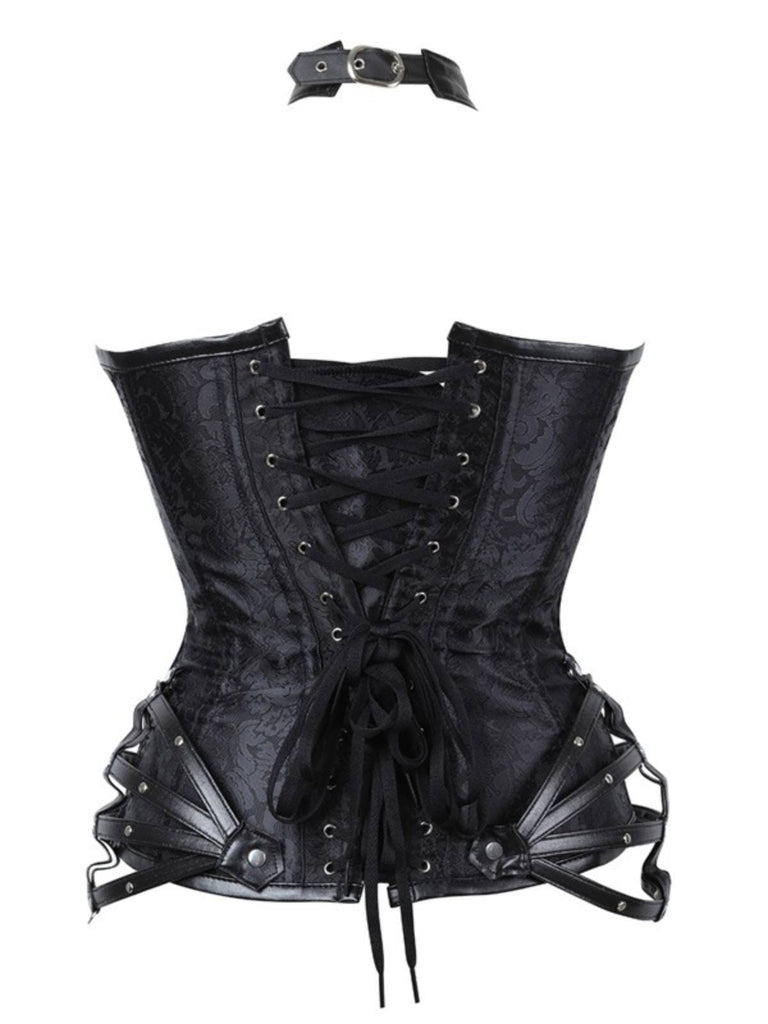 Steampunk Gothic Halter Overbust Corset
