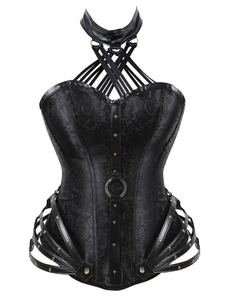 Steampunk Gothic Halter Overbust Corset