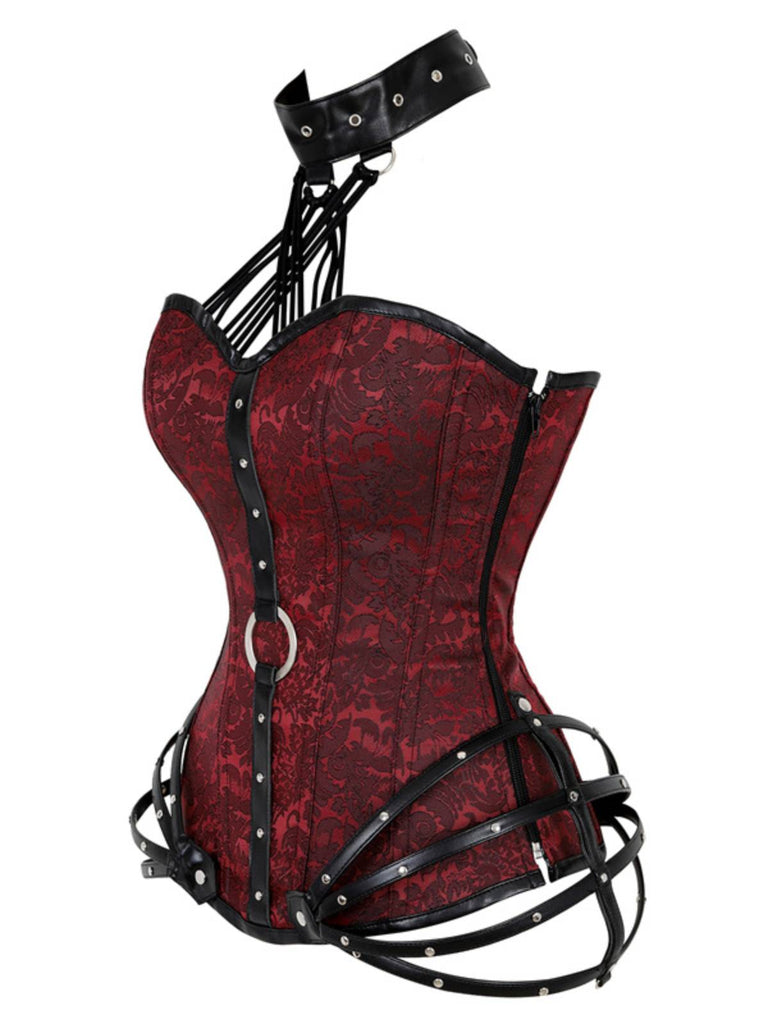 Steampunk Gothic Halter Overbust Corset