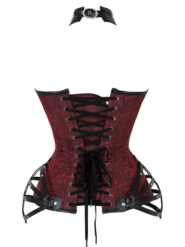 Steampunk Gothic Halter Overbust Corset