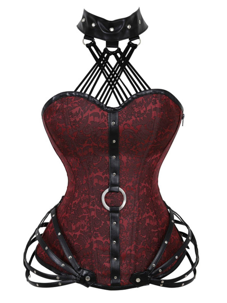 Steampunk Gothic Halter Overbust Corset