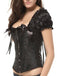 Steampunk Gothic Lace-Up Puff Sleeves Corset
