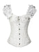 Steampunk Gothic Lace-Up Puff Sleeves Corset