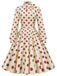 1950s Polka Dots Bowknot Swing Dress