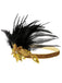 [US Warehouse] 1920s Feather Sequins Rhinestone Headband