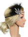 [US Warehouse] Silver 1920s Feather Rhinestone Headband