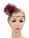 [US Warehouse] 1920s Feather Rhinestone Flapper Headband