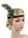 [US Warehouse] 1920s Feather Rhinestone Flapper Headband