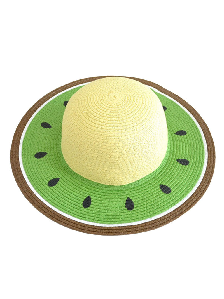 Green Kiwifruit-Like Sun Hat