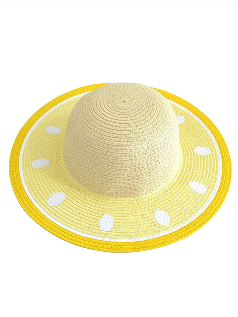 Yellow Melon-Like Sun Hat – Retro Stage - Chic Vintage Dresses and ...