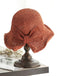 Retro Solid Bowknot Raffia Sun Hat