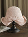 Retro Solid Bowknot Raffia Sun Hat