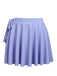 Sky Blue Straps Swimsuit with Skirt