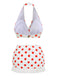 1950s Retro Polka Dots Bikini Set & Apron