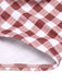 Red 1940s Plaid Strap Ruffle Swimsuit