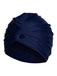 Retro Solid Pleated Wrap Swim Hat