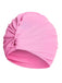 Retro Solid Pleated Wrap Swim Hat