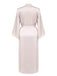 Light Pink 1940s Lace-up Satin Sleepwear