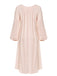 Pink 1960s Puff Sleeves Knitted Nightgown