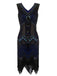 [US Warehouse] Blue 1920s Sequined Flapper Dress