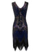 [US Warehouse] Blue 1920s Sequined Flapper Dress