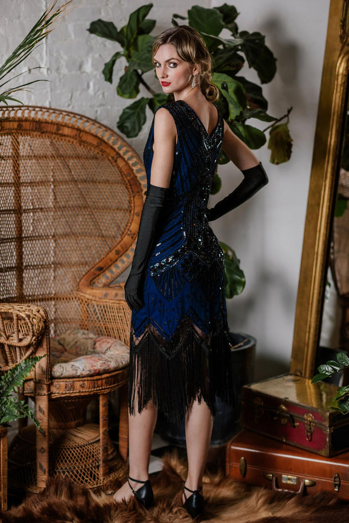 1920s Sequined Flapper Dress