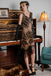 [US Warehouse] Gold 1920s Sequined Flapper Dress