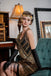 [US Warehouse] Gold 1920s Sequined Flapper Dress