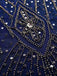 [US Warehouse] Blue 1920s Sequined Maxi Flapper Dress