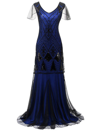 dress and scarf evening gown fashion 1924 twenties 1920s | witness2fashion