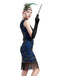 [US Warehouse] Black 1920s Flapper Costume Set