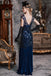 [US Warehouse] Blue 1920s Sequin Maxi Dress
