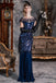 [US Warehouse] Blue 1920s Sequin Maxi Dress