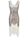 White 1920s Fringed Flapper Dress
