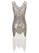 White 1920s Fringed Flapper Dress