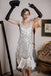 White 1920s Fringed Flapper Dress