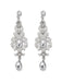 She adds this Silver 1920s Bridal Earrings and suddenly it's 1920s perfection