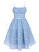 Sky Blue 1950s Strap Polka Dot Swing Dress — vintage elegance for the modern woman