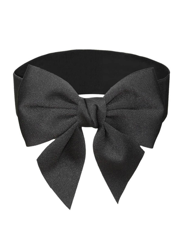 Solid Color Big Bow Vintage Belt | Retro Stage