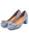 Solid Colored Bow-Knot Wedge Shoes — vintage elegance for the modern woman