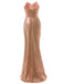 Strapless Sequin Fold Prom Dress, classic vintage style elegant retro fashion - Image 3